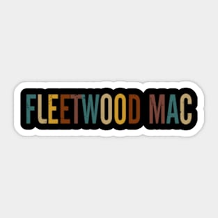 Retro Fleetwood Pattern 80s 90s Birthday Style Colorful Sticker